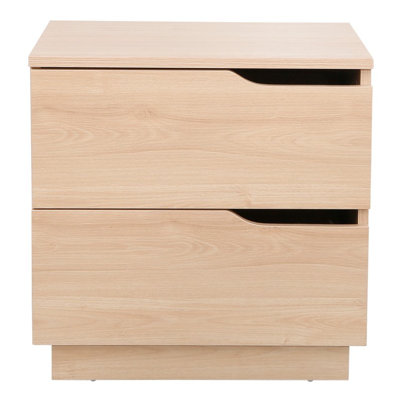 Κομοδίνο Verena pakoworld σε φυσική απόχρωση 48x40x48εκ