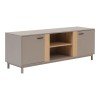 Έπιπλο τηλεόρασης Polenio pakoworld taupe με φυσικό 150x40x53εκ Έπιπλο τηλεόρασης Polenio pakoworld taupe με φυσικό 150x40x53εκ