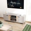 Έπιπλο τηλεόρασης Polenio pakoworld taupe με φυσικό 150x40x53εκ Έπιπλο τηλεόρασης Polenio pakoworld taupe με φυσικό 150x40x53εκ
