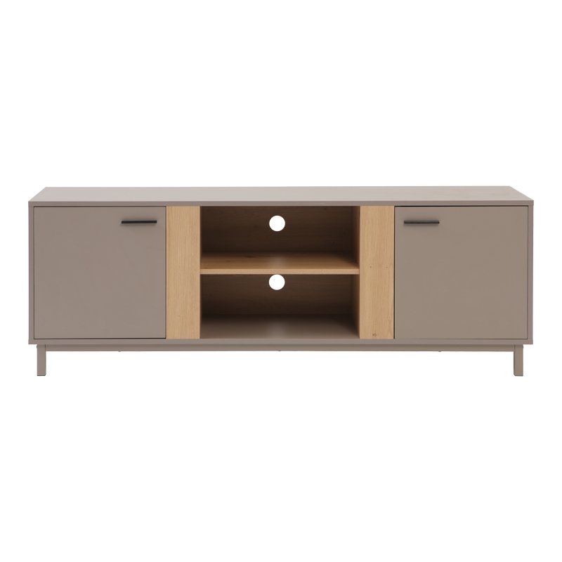 Έπιπλο τηλεόρασης Polenio pakoworld taupe με φυσικό 150x40x53εκ Έπιπλο τηλεόρασης Polenio pakoworld taupe με φυσικό 150x40x53εκ