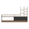 Σύνθετο σαλονιού Seruno pakoworld oak - μαύρο μαρμάρου 170x25x100εκ