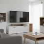 Έπιπλο τηλεόρασης Tobler pakoworld σε oak- λευκή απόχρωση 170x40x53εκ