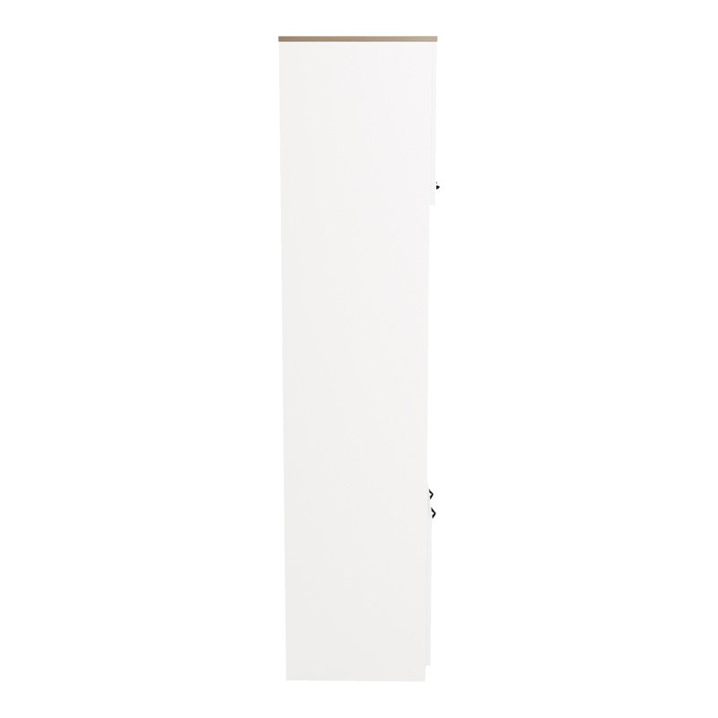 Ντουλάπα κουζίνας Rowan pakoworld σε λευκή-sonoma απόχρωση 60x42x182εκ