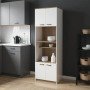 Ντουλάπα κουζίνας Rowan pakoworld σε λευκή-sonoma απόχρωση 60x42x182εκ
