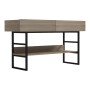 Κονσόλα Vien pakoworld σε sonoma-μαύρη απόχρωση 139x43x75.5εκ
