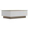 Τραπέζι σαλονιού Winey pakoworld σε sonoma-λευκή απόχρωση 90x60x31.5εκ Τραπέζι σαλονιού Winey pakoworld σε sonoma-λευκή απόχρωση 90x60x31.5εκ