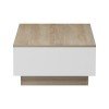 Τραπέζι σαλονιού Winey pakoworld σε sonoma-λευκή απόχρωση 90x60x31.5εκ Τραπέζι σαλονιού Winey pakoworld σε sonoma-λευκή απόχρωση 90x60x31.5εκ