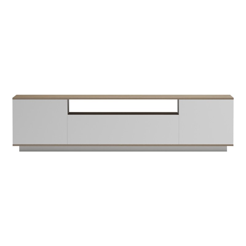 Έπιπλο τηλεόρασης Winey pakoworld σε sonoma-λευκή απόχρωση 180x44.5x44.5εκ