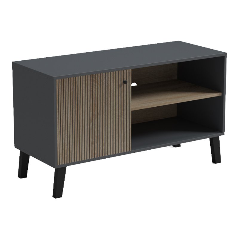 Έπιπλο τηλεόρασης Tuscany pakoworld sonoma-ανθρακί 100x40x51εκ Έπιπλο τηλεόρασης Tuscany pakoworld sonoma-ανθρακί 100x40x51εκ
