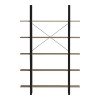 Βιβλιοθήκη-Ραφιέρα Loftie pakoworld sonoma-μαύρο μέταλλο 126x28x165εκ Βιβλιοθήκη-Ραφιέρα Loftie pakoworld sonoma-μαύρο μέταλλο 126x28x165εκ