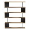 Βιβλιοθήκη Tetri pakoworld sonoma-ανθρακί 121.8x25.4x158.8εκ