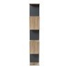 Βιβλιοθήκη Tetri pakoworld sonoma-ανθρακί 121.8x25.4x158.8εκ