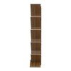 Βιβλιοθήκη Fyllo pakoworld καρυδί 50x25x141.5εκ
