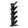 Βιβλιοθήκη Fyllo pakoworld ανθρακί 50x25x141.5εκ