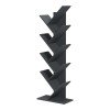 Βιβλιοθήκη Fyllo pakoworld ανθρακί 50x25x141.5εκ