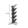 Βιβλιοθήκη Fyllo pakoworld ανθρακί 50x25x141.5εκ