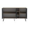 Μπουφές Balain pakoworld sonoma-ανθρακί 142x35.5x83εκ