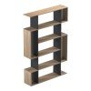 Βιβλιοθήκη Mito pakoworld sonoma-ανθρακί 108.5x25x161εκ
