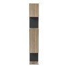 Βιβλιοθήκη Mito pakoworld sonoma-ανθρακί 108.5x25x161εκ
