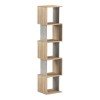 Βιβλιοθήκη Cubik pakoworld sonoma- γκρι μπεζ οψη μαρμάρου 35x30x161εκ