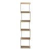 Βιβλιοθήκη Cubik pakoworld sonoma- γκρι μπεζ οψη μαρμάρου 35x30x161εκ