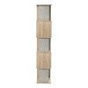 Βιβλιοθήκη Cubik pakoworld sonoma- γκρι μπεζ οψη μαρμάρου 35x30x161εκ