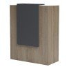 Γραφείο reception Zowel pakoworld με led sonoma-ανθρακί 90x40x110εκ