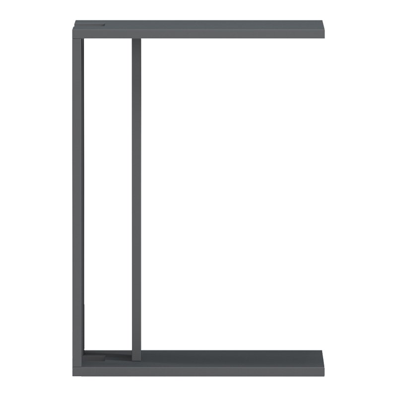 Βοηθητικό τραπέζι Muju pakoworld ανθρακί  30x40x55εκ