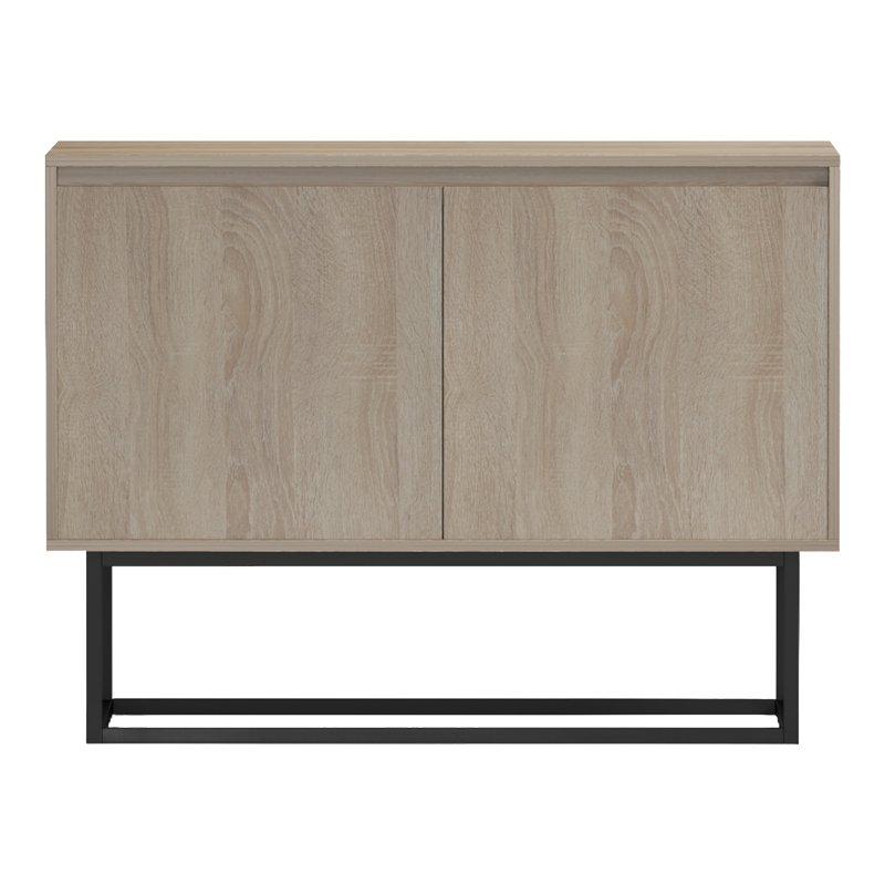 Μπουφές Dabia pakoworld sonoma-πόδι μαύρο μέταλλο 100x40x74εκ
