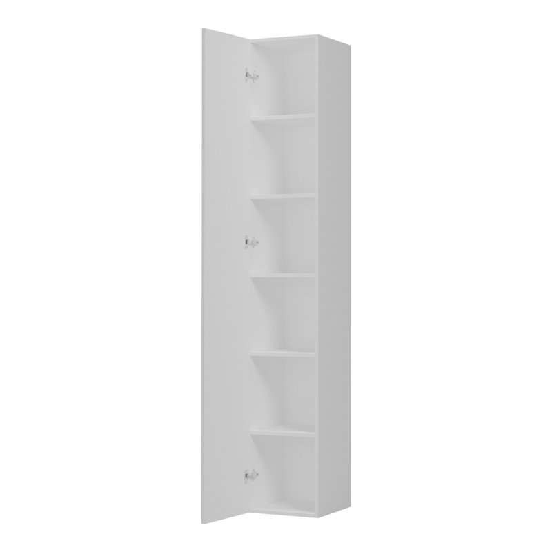 Ντουλάπα-στήλη Anira pakoworld λευκό 30x30x180εκ