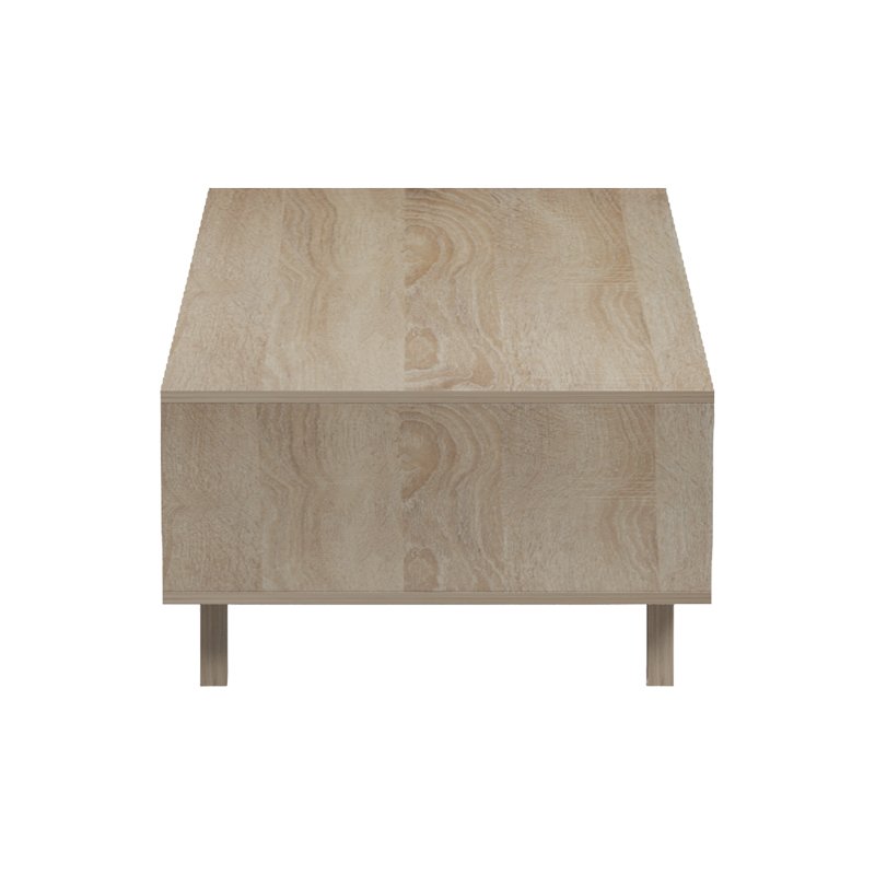 Τραπέζι σαλονιού Elonza pakoworld sonoma-ανθρακί 120x60x36εκ