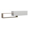 Έπιπλο τηλεόρασης επιτοίχιο Olande pakoworld sonoma-λευκό 210x35x48εκ