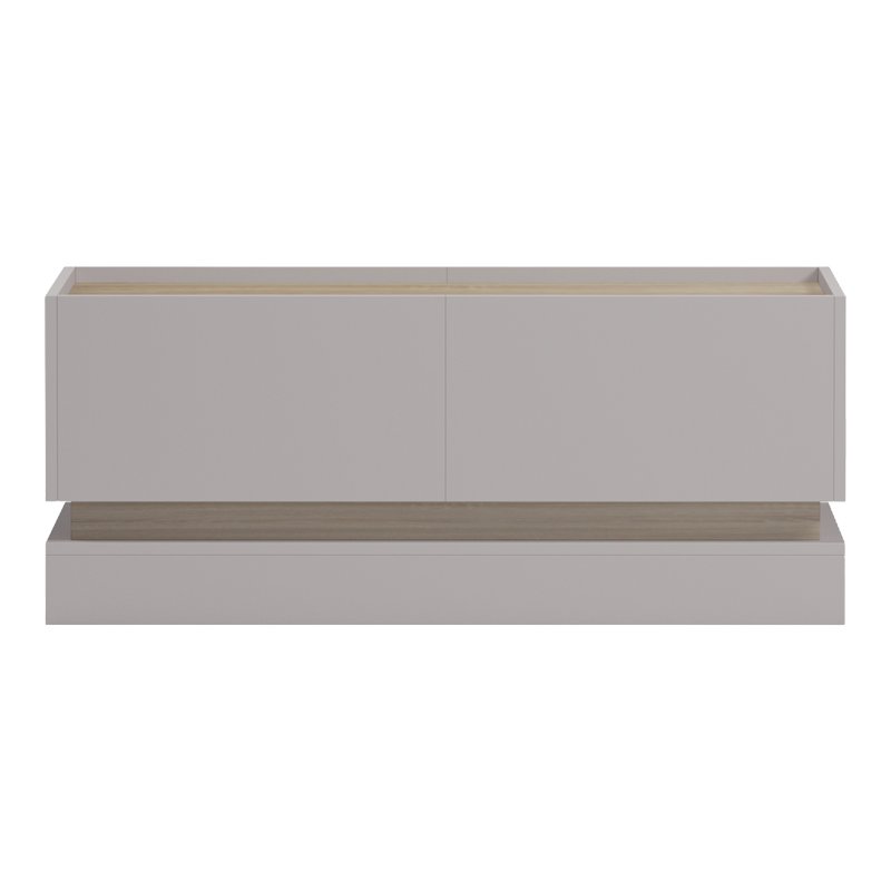 Τραπέζι σαλονιού Wendo pakoworld taupe-sonoma 97x60x40εκ