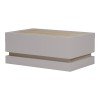 Τραπέζι σαλονιού Wendo pakoworld taupe-sonoma 97x60x40εκ