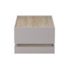 Τραπέζι σαλονιού Wendo pakoworld taupe-sonoma 97x60x40εκ