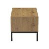 Τραπέζι σαλονιού Delanka pakoworld oak-μαύρο 92x50x46εκ