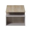 Τραπέζι σαλονιού Wendo pakoworld taupe-sonoma 91x37x50εκ