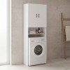 Έπιπλο πλυντηρίου Tzelio pakoworld λευκό 65x30x180εκ