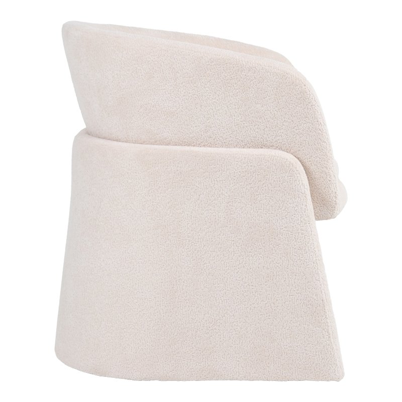 Πολυθρόνα Julianna pakoworld μπεζ μπουκλέ 68x65x74εκ