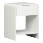Κομοδίνο Lemperto pakoworld MDF σε λευκή απόχρωση 40x40x53εκ