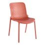 Καρέκλα Teragi στοιβαζόμενη pakoworld pp με UV protection terracotta 58x43.5x82εκ