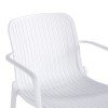 Πολυθρόνα Teragi στοιβαζόμενη pakoworld pp με UV protection λευκή 59x57x82εκ