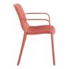 Πολυθρόνα Teragi στοιβαζόμενη pakoworld pp με UV protection terracotta 59x57x82εκ