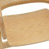Πολυθρόνα Wenzy pakoworld φυσικό Rattan - μασίφ ξύλο toon 59x58x78εκ