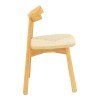 Καρέκλα Clareta pakoworld rubberwood-σχοινί σε φυσική απόχρωση 53x55x79εκ