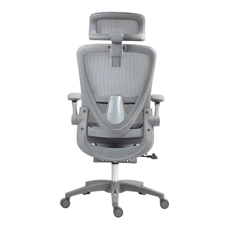 Καρέκλα γραφείου εργασίας Zenyk pakoworld mesh σε grey απόχρωση 63x70x126εκ