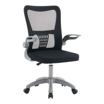 Καρέκλα γραφείου εργασίας Annalise pakoworld μαύρο mesh 57x53x100εκ