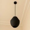 Φωτιστικό οροφής Kelsy Inart E27 μαύρο μέταλλο Φ30x122εκ