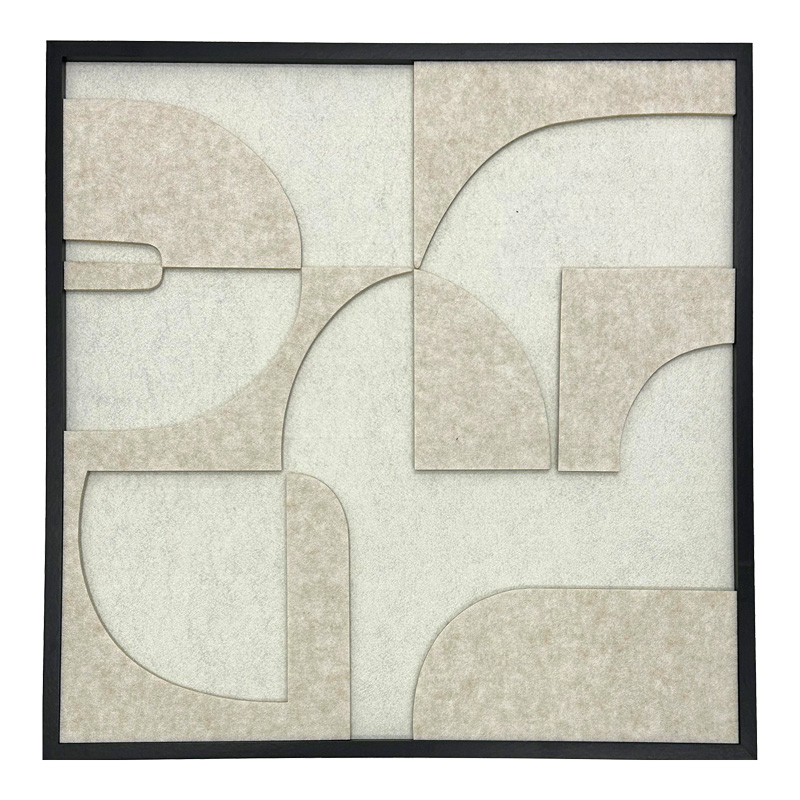Πίνακας με πλαίσιο Jeire pakoworld λευκό 62x2.5x62εκ