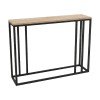 Κονσόλα Cansbia pakoworld oak με μαύρο μέταλλο 100x25x75εκ